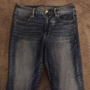 American eagle denim high-rise jeans